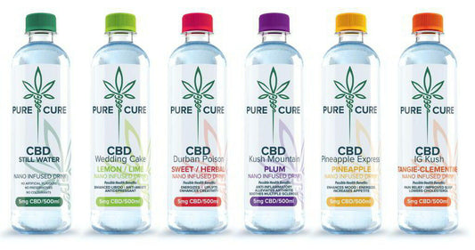 Pure Cure CBD Water.